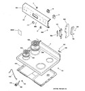 Diagram for 1 - Control Panel & Cooktop