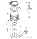 Diagram for 3 - Tub, Basket & Agitator