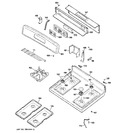 Diagram for 2 - Control Panel & Cooktop