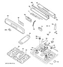 Diagram for 2 - Control Panel & Cooktop