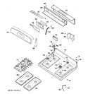 Diagram for 2 - Control Panel & Cooktop