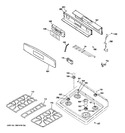 Diagram for 2 - Control Panel & Cooktop