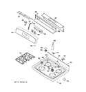 Diagram for 2 - Control Panel & Cooktop