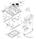 Diagram for 1 - Control Panel & Cooktop