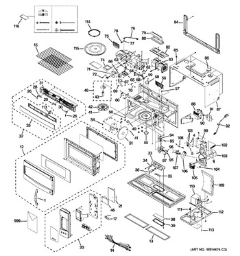 Diagram for PVM2070DM4WW