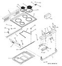 Diagram for 1 - Control Panel & Cooktop