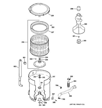 Diagram for GWRE6270K3WW