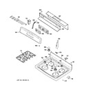 Diagram for 2 - Control Panel & Cooktop