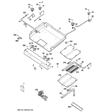 Diagram for JGB295DER1WW