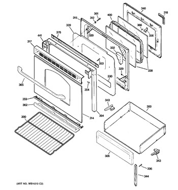 Diagram for JGB295DER1WW