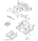 Diagram for 2 - Control Panel & Cooktop