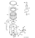 Diagram for 3 - Tub, Basket & Agitator