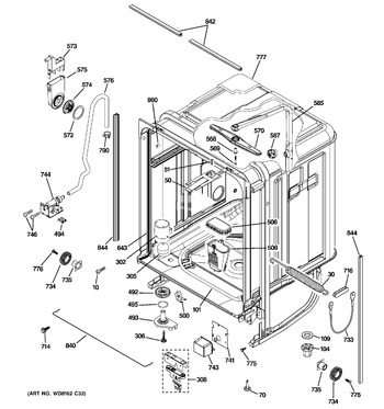 Diagram for GDWT100R30WW