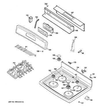 Diagram for JGB281DER4WW