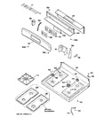 Diagram for 2 - Control Panel & Cooktop