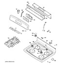 Diagram for 2 - Control Panel & Cooktop