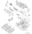 Diagram for 2 - Control Panel & Cooktop