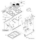 Diagram for 1 - Control Panel & Cooktop