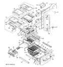 Diagram for 1 - Doors & Shelves