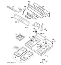 Diagram for 2 - Control Panel & Cooktop