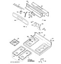 Diagram for 2 - Control Panel & Cooktop