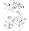 Diagram for 2 - Control Panel & Cooktop