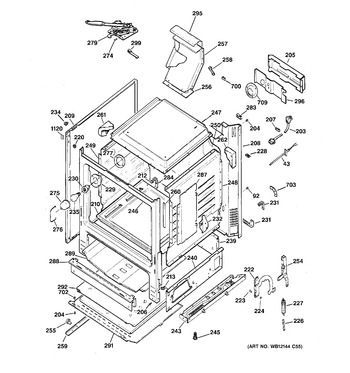 Diagram for JGB250DET2WW