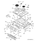 Diagram for 1 - Control Panel & Cooktop