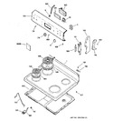 Diagram for 1 - Control Panel & Cooktop