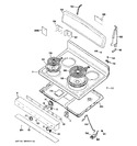 Diagram for 1 - Control Panel & Cooktop