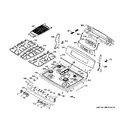 Diagram for 2 - Control Panel & Cooktop