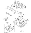 Diagram for 2 - Control Panel & Cooktop