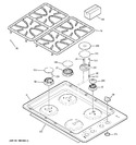 Diagram for 1 - Control Panel & Cooktop