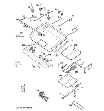 Diagram for JGB600DET3WW