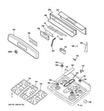 Diagram for JGB600DET3WW