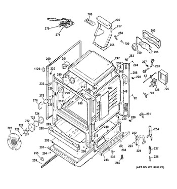 Diagram for JGB600DET3WW