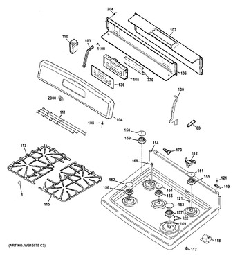 Diagram for JGB282DET3WW