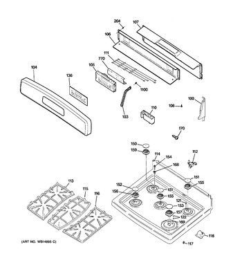 Diagram for JGB400DEP3WW