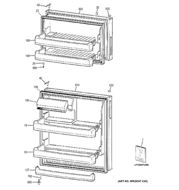 Diagram for GTN18CBDERWW