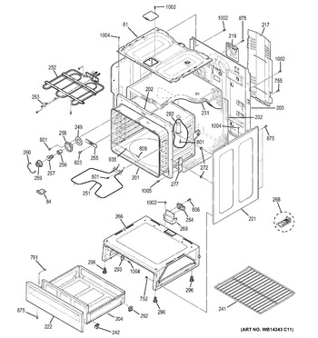 Diagram for JB250DF1WW