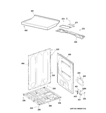 Diagram for GTDX520ED1WW