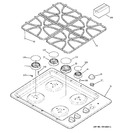 Diagram for 1 - Control Panel & Cooktop