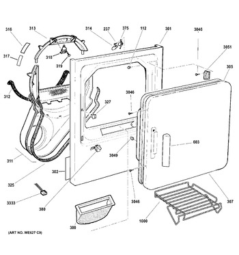 Diagram for GLDS560ED2WW