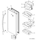 Diagram for 4 - Fresh Food Door - Rh