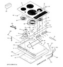 Diagram for 1 - Control Panel & Cooktop