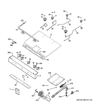 Diagram for JGBS65REF1SS