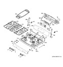 Diagram for 2 - Control Panel & Cooktop