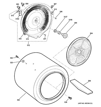 Diagram for GTDS560EF3WS