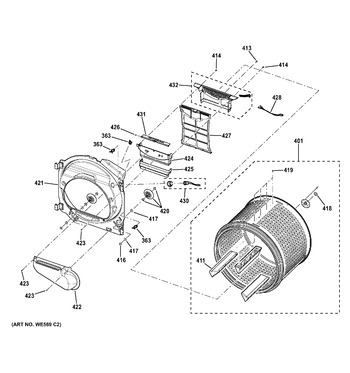 Diagram for DCVH480EK0WW