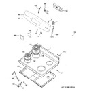 Diagram for 1 - Control Panel & Cooktop